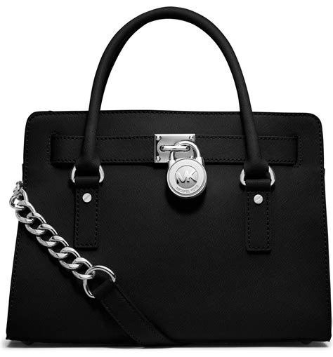 michael kors hamilton dimensions|Hamilton Medium Leather Satchel .